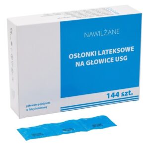 Osłonki lateksowe SOFTMED na głowice USG, nawilżone, 144szt./op.