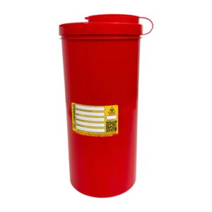Pojemnik na odpady medyczne Sanmed 3,5L (wysoki) - Czerwony, 1szt.