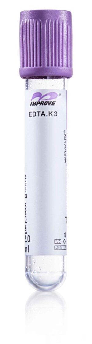 Probówka z K3EDTA, plastikowa, 3ml, opak. 100szt.
