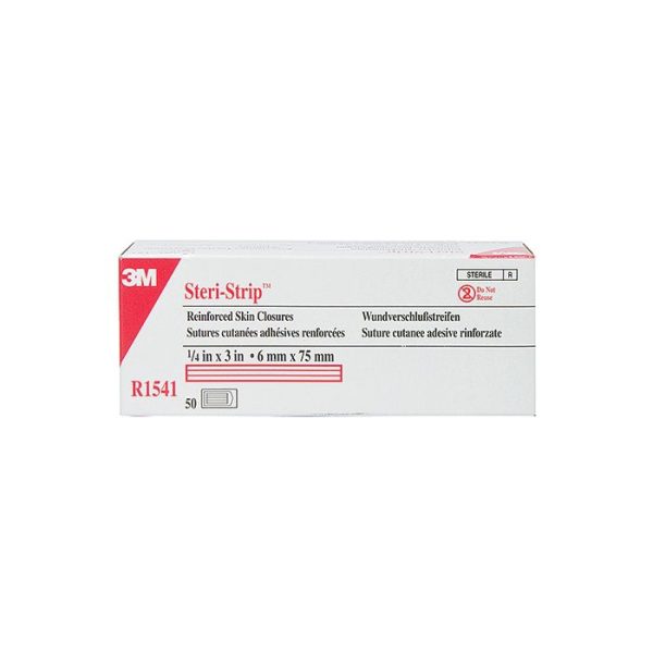Plaster 3M Steri Strip (6x75mm) czerwony, 3szt./1blister - obrazek 2