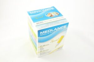 Nożyk Medlance Plus Special 0,8x2mm 200szt/op HTL7046 (żółty)