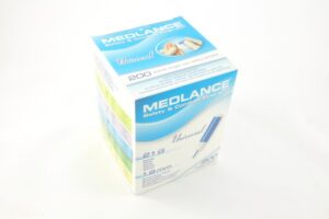 Nakłuwacz Medlance Plus Universal igła 21Gx1,8mm 200szt/op HTL7044 (niebieski)