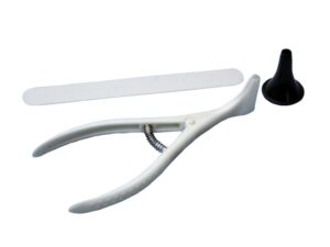 Zestaw laryngologiczny (wziernik do nosia, wziernik do ucha max4mm, szpatułka) j.u., sterylny