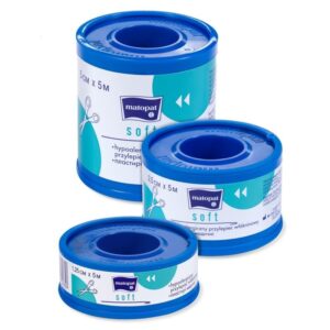 Przylepiec, plaster włókninowy z nakładką SOFT 1,25cm x 5m, 1szt.
