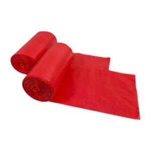 Worki na odpady LDPE (grube) 35L - Czerwone, 50szt./1rol.