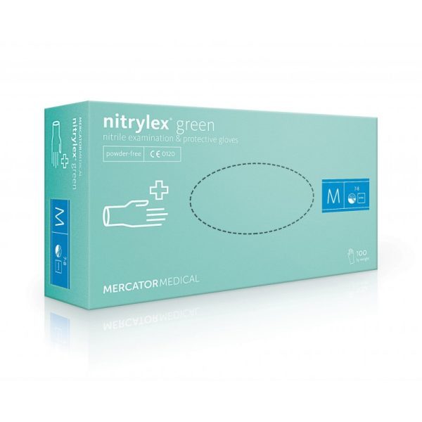 Rękawice nitrylowe Nitrylex® Green PF 100szt./op.