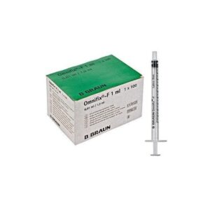 Strzykawka tuberkulinowa 3cz. B Braun Omnifix-F Solo bez igły, 1ml 100szt/op 9161406V