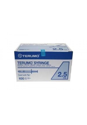 Strzykawka trzyczęściowa luer lock Terumo 2,5ml, 100szt/op
