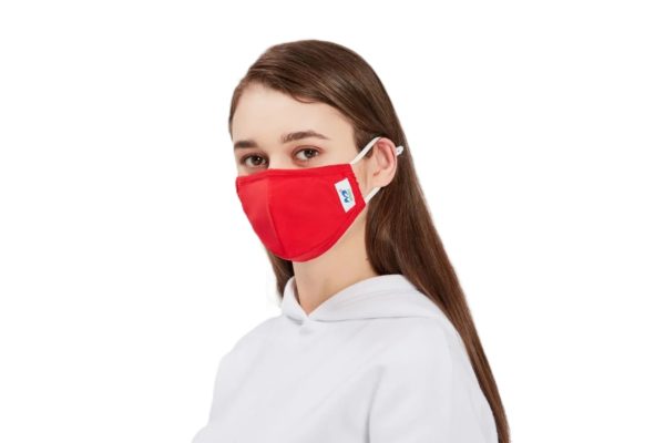 Maska filtrująca FFP2 (KN95) z 4 filtrami (rozm. M) czerwona, 1 szt. - obrazek 2