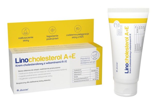 Krem cholesterolowy z witaminami A+E Linocholesterol 50g