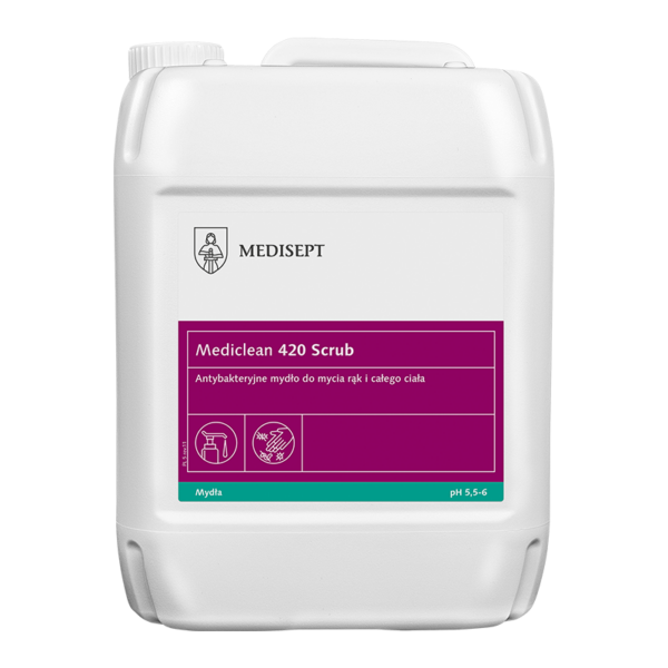 Mediclean 420 Scrub, mydło antybakteryjne w płynie 5L