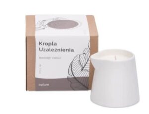 Świeca do masażu w kartonie (kropla uzależnienia-opium), 250g