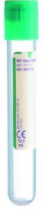 Probówka z heparyną litową 10ml, BD Vacutainer, 16x100mm, 100szt/op 367526