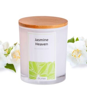 Świeca zapachowa z wosku sojowego w szkle-(Jasmine Heaven), 300ml