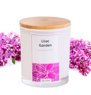 Świeca zapachowa z wosku sojowego w szkle-(Lilac Garden), 300ml