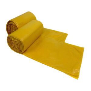 Worki na odpady LDPE (grube) 60L - Żółte, 50szt./1rol.