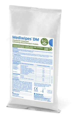Mediwipes DM, chusteczki do mycia i dezynfekcji powierzchni (wkład), 100szt./op.