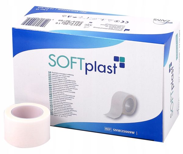 Plaster włókninowy SOFTPLAST (2,5cmx9,15m), 1 szt.