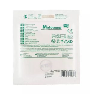 Gaza opatrunkowa Matocomp (1/2m2) 13N, jałowa, 1 szt.