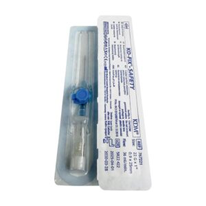 Wenflon (kaniula dożylna) Niebieski KD-FIX SAFETY 22G (0,9x25mm), 1szt.