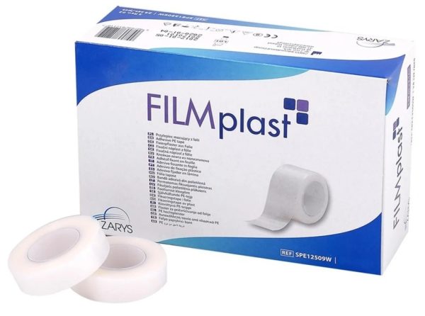 Plaster foliowy, transparentny FILMPLAST (1,25cm x 9,14m), 1 szt.