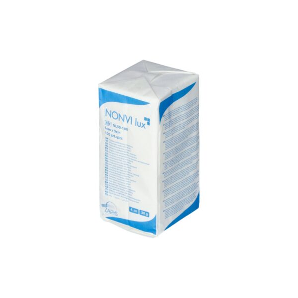 Kompres włókninowy NONVI LUX (5x5cm) 4W - 30g, niejałowy, 100szt./op.