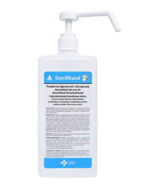 STERILLHAND, płyn do dezynfekcji rąk i skóry z pompką, 1L