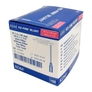 Igła tępa do pobierania leków KD-FINE BLUNT 18G (1,2x40mm), 100szt./op.