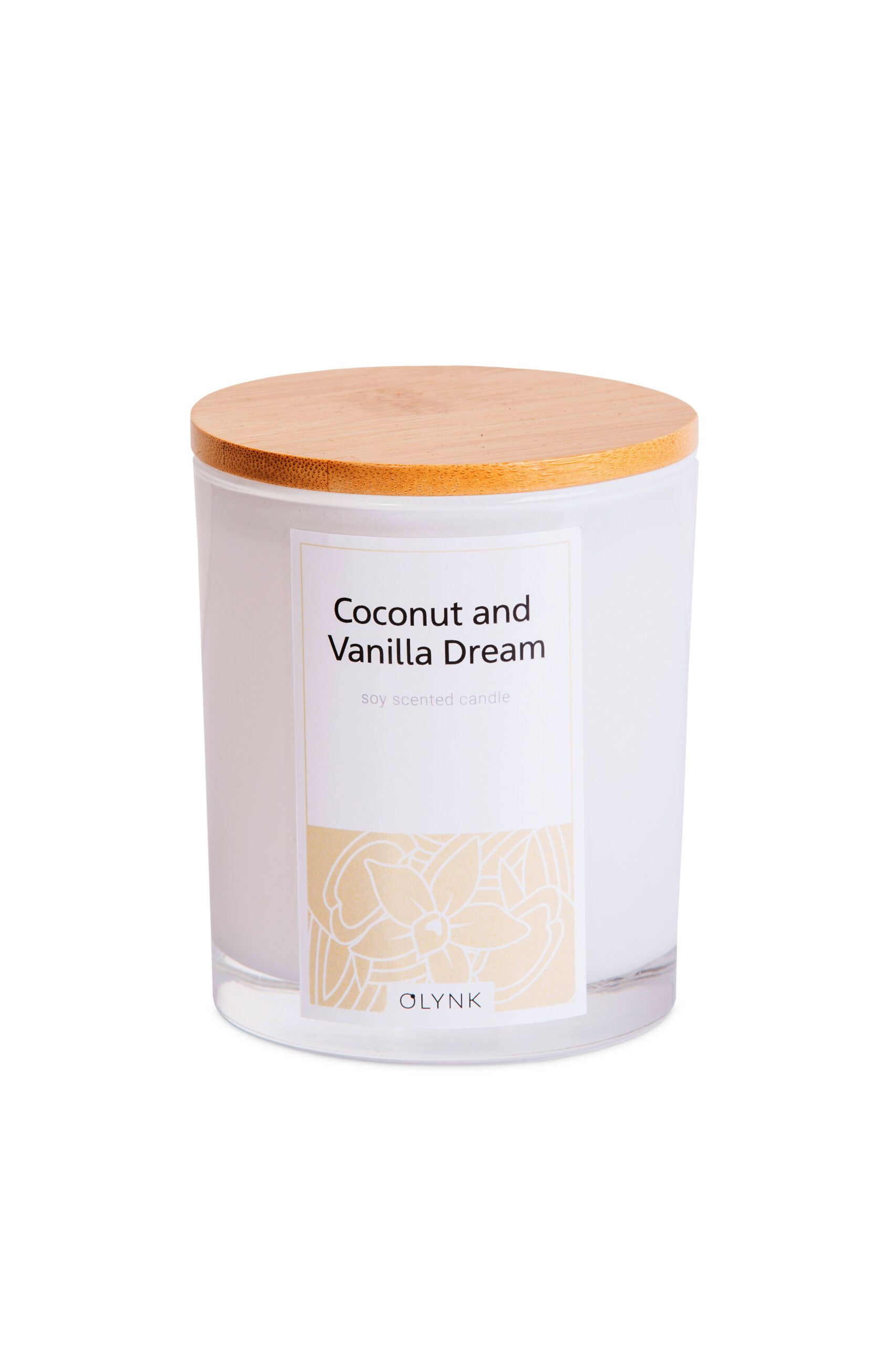 Świeca zapachowa z wosku sojowego w szkle - Coconut & Vanilla dream (kokos - wanilia), 300ml