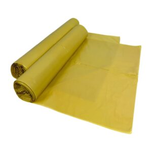 Worki na odpady LDPE (grube) 120L - Żółte, 25szt./1rol.