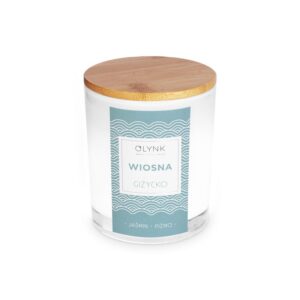 Świeca z wosku sojowego w szkle-(WIOSNA GIŻYCKO jaśmin, piżmo), 280ml
