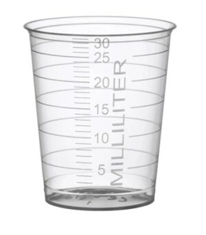 Kieliszki do leków PP 30 ml z podziałką (a'90szt.)