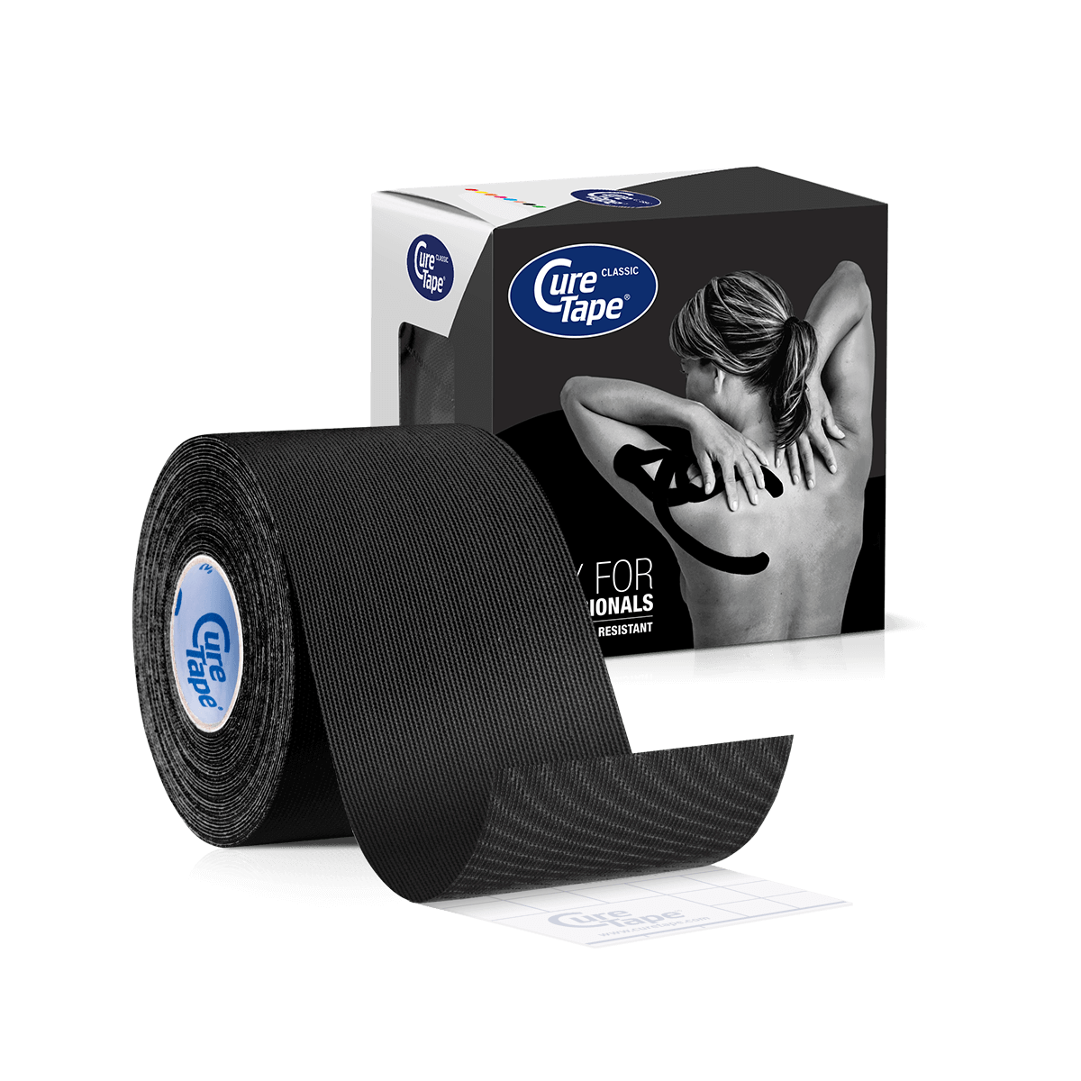 Taśma CureTape Classic - tejp, plaster do kinesiotapingu (5cmx5m), 1szt. Czarny