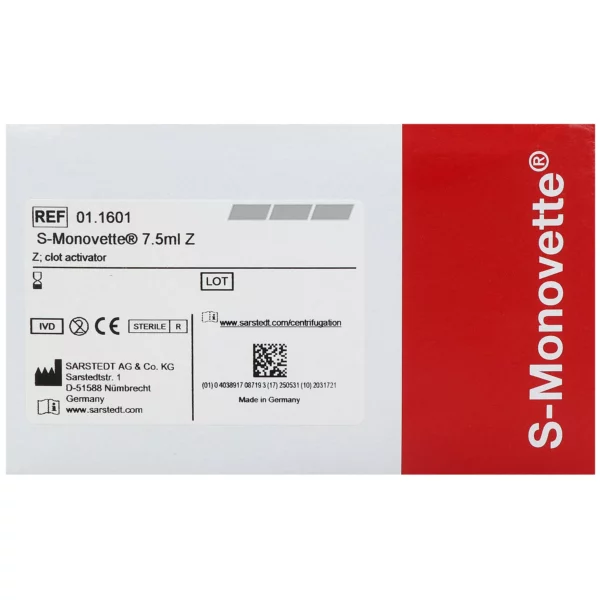 Probówka S-Monovette z aktywatorem krzepnięcia 7,5ml, 50szt./op. - obrazek 3