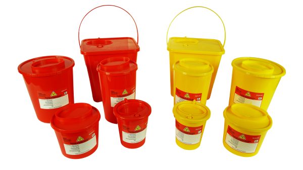 Pojemnik na odpady medyczne Neuplast 0,7L - Czerwony - obrazek 2