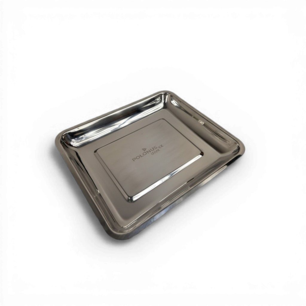 Taca do narzędzi ze stali nierdzewnej (duża - 320x275x35mm), Polonus, 1szt.