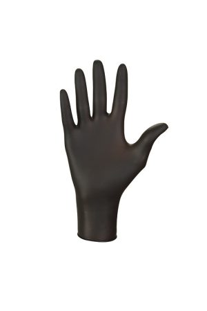 Rękawice Nitrylowe bezpudrowe Ampri Pura Comfort Black, czarne, 100szt./op.