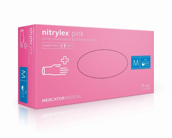 Rękawice nitrylowe Nitrylex® Pink PF 100szt./op.