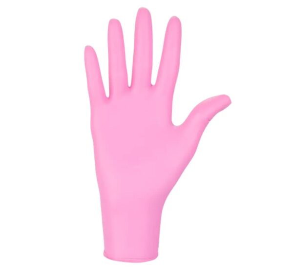 Rękawice nitrylowe Nitrylex® Pink PF 100szt./op. - obrazek 2