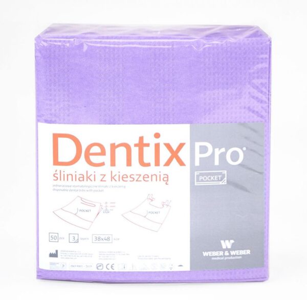 Śliniak dentystyczny Weber Dentix Pro z kieszenią, 50szt./op. - obrazek 3