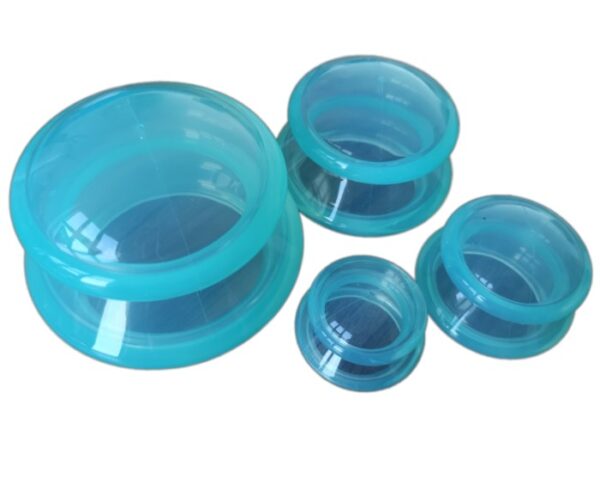 Bańki chińskie do masażu, komplet - 4szt. Zielony