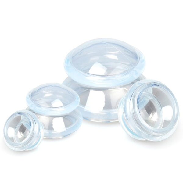 Bańki chińskie do masażu, komplet - 4szt. Biały