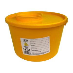 Pojemnik na odpady medyczne Intergos 3,5-4L, żółty, 1szt.