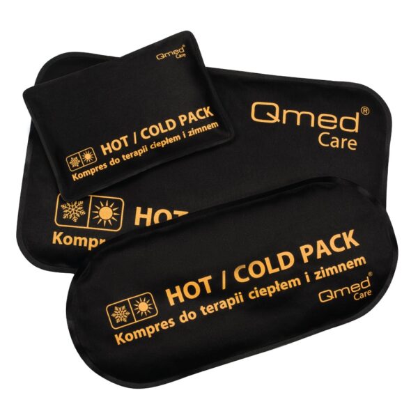 Kompres do terapii ciepłem i zimnem 10x15cm QMED, czarny, 1szt.