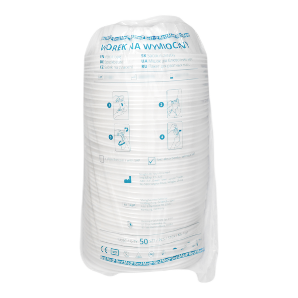 Worek na wymiociny z wkładem żelującym Bestmed 1500ml, 1szt. - obrazek 2