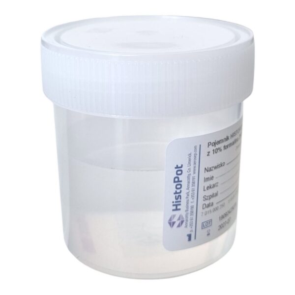 Pojemnik HISTOPOT 250ml z 10% formaliną, 1szt. - obrazek 2