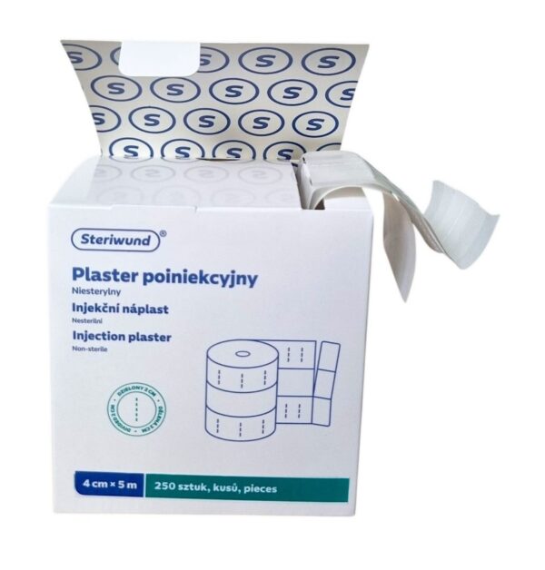 Plaster poiniekcyjny Steriwund (4cmx5m), niesterylny, 250szt./op. - obrazek 2
