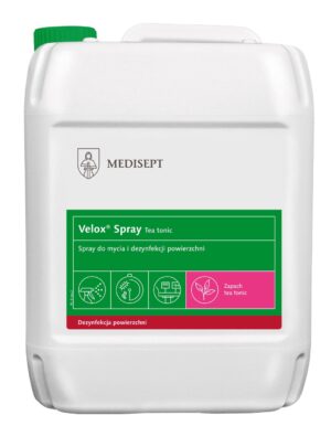 VELOX SPRAY 5L tea tonic, alkoholowy płyn do mycia i dezynfekcji powierzchni, 1szt.