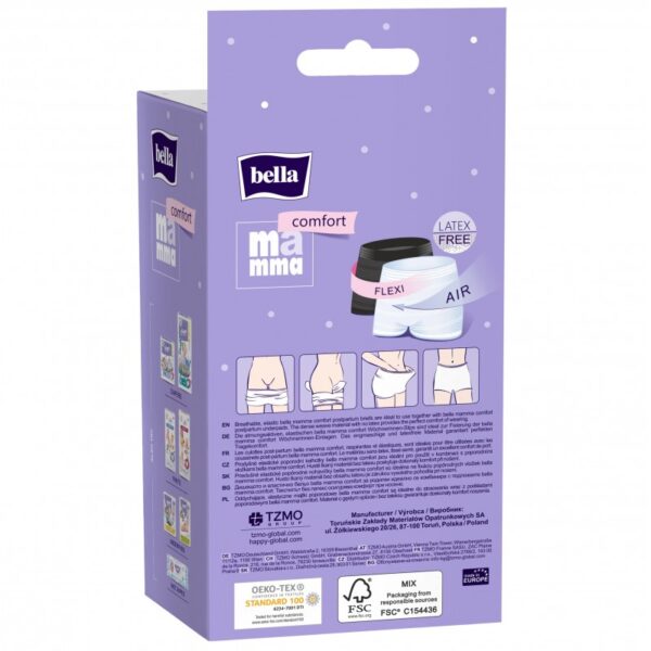 Wielorazowe majtki poporodowe Bella Mamma Comfort (rozm. M/L), 2szt./op. - obrazek 2