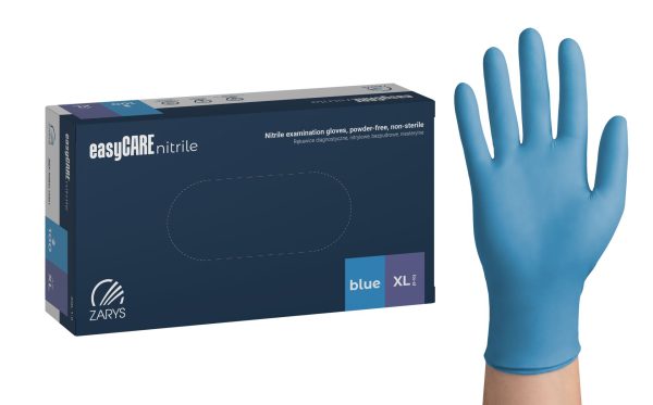Rękawice nitrylowe PF easyCare Niebieskie (Rozm. XL), 100szt./op.